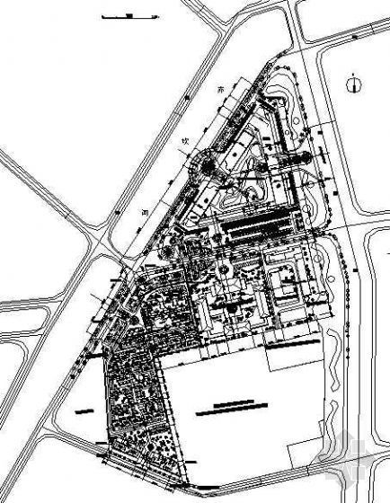 某美食城及商住小区平面图-2