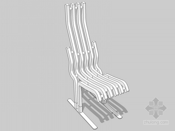 sketchup椅子模型资料下载-休闲椅子SketchUp模型下载