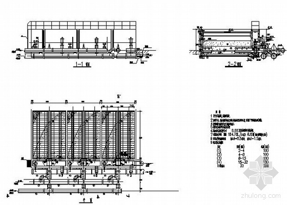 快滤池CAD图资料下载-某污水厂设计图