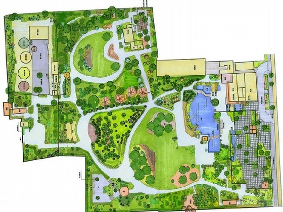 高校游憩空间设计改造资料下载-上海公园景观调整改造设计