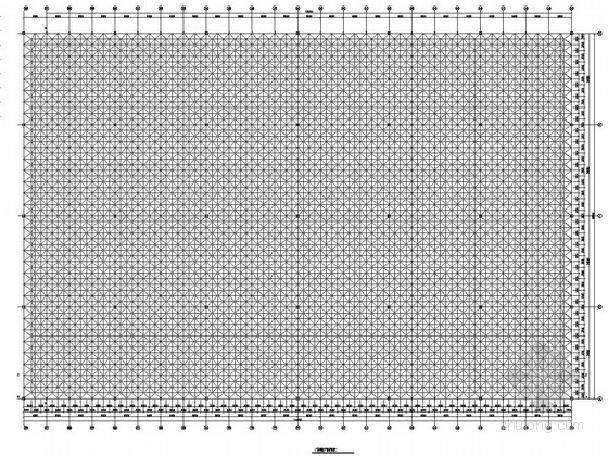 [辽宁]单层网架结构总装车间结构施工图