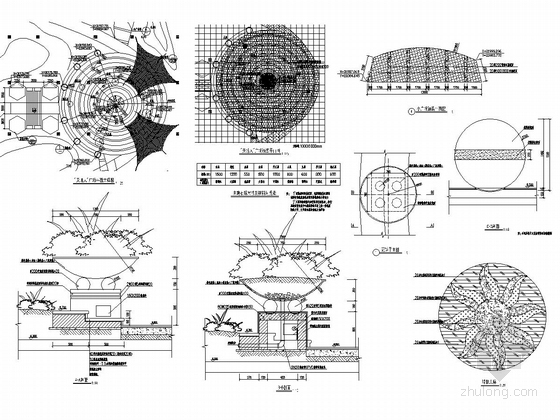 [深圳]商业住宅架空结合高档居住花园景观全套施工图-天地人广场施工图