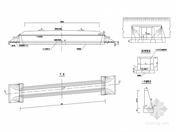 铁路盖板涵盖板钢筋图资料下载-低填土分离式基础钢筋砼盖板涵通用图（21张）