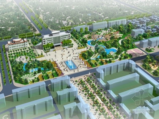 著名纪念性广场设计资料下载-[新疆]纪念性景观城市住宅规划设计方案