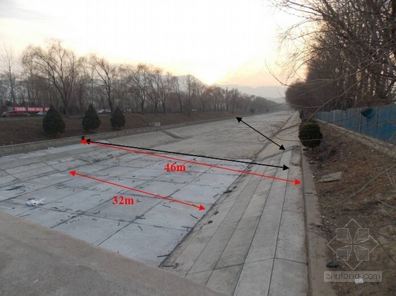 [北京]土压平衡盾构穿越建筑物施工方案-引水渠与隧道关系图 