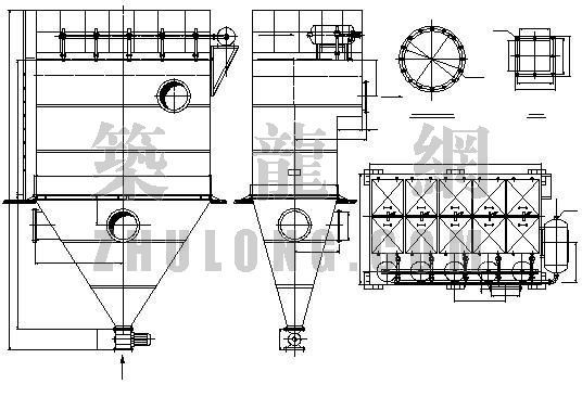 箱脉冲袋式除尘器资料下载-ZLM-5分室射流脉冲布袋除尘器