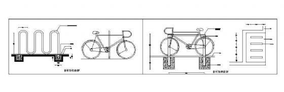 自行车停放架详图-2
