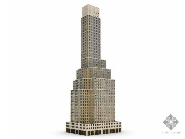 高层建筑大型管道倒装资料下载-高层建筑模型