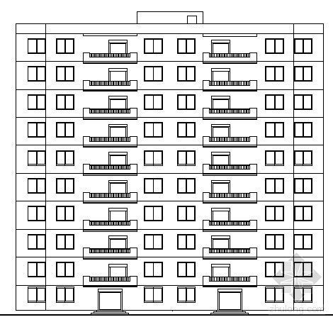 江苏省小高层建筑设计图资料下载-[江苏省]点式小高层住宅楼建筑扩初图