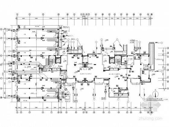 60平户型CAD资料下载-[安徽]60万平低密度复合建筑群给排水图纸（消防炮 七氟丙烷）
