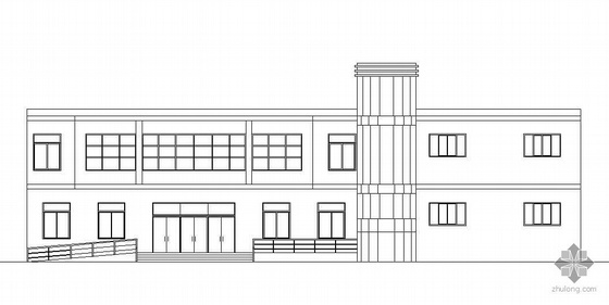 中学食堂建筑方案资料下载-[汉中市]某二层中学食堂建筑施工图