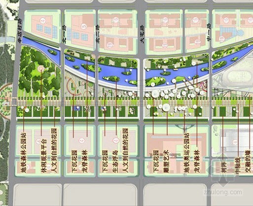 中心区详细规划CAD资料下载-[北京]主题公园中心区景观详细设计