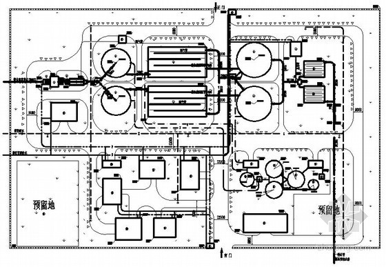 污水厂高程与平面布置资料下载-[河南]污水处理厂给排水毕业设计