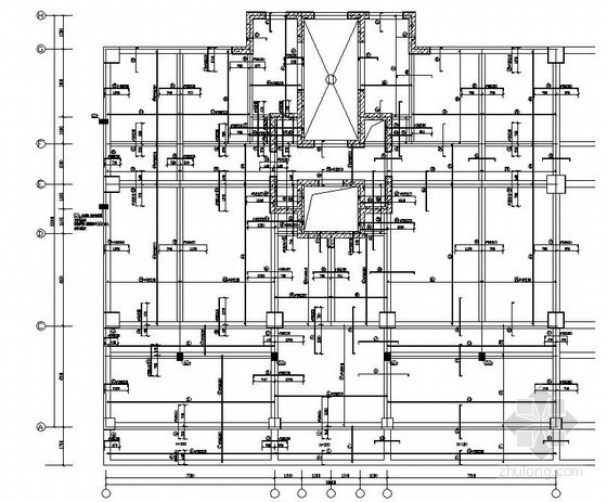 小型筏板基础施工图资料下载-框剪结构住宅楼结构施工图（17层 筏板基础）