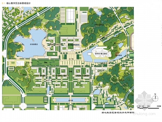 道路景观规划设计文本资料下载-[湖南]生态校园景观规划设计文本