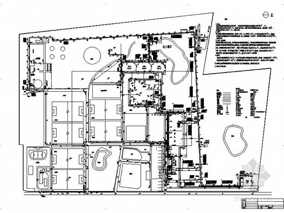 公寓设计总平面资料下载-[北京]某皇家庄园初步设计总平面规划图