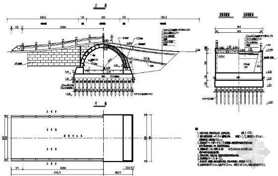 13米石拱桥设计图资料下载-石拱桥施工图