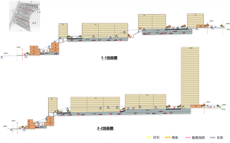 [重庆]新中式大型住宅区建筑设计方案文本分析图