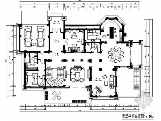三层房建图资料下载-[宁波]新古典主义奢华三层别墅室内装修施工图（含实景）