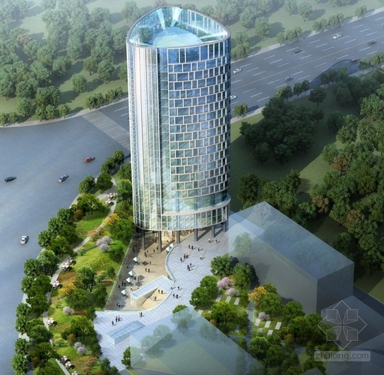 上海高层办公楼设计方案资料下载-[上海]现代风格办公楼建筑设计方案文本