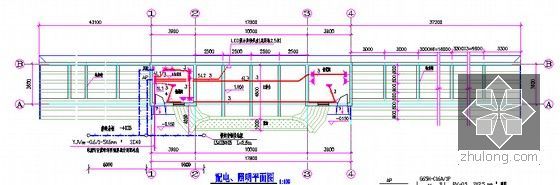 [山东]小学操场改造工程预算书（附图纸）-配电照明平面图