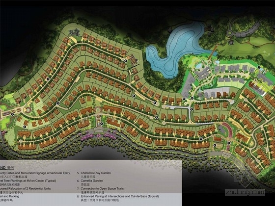 成都别墅设计案例资料下载-[成都]色彩主题别墅区样板庭院景观规划设计方案展示