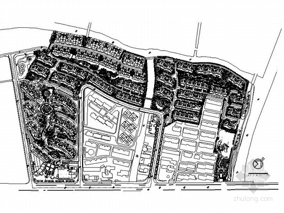 河道生态绿化施工图资料下载-[上海]半岛生态居住区景观规划设计施工图