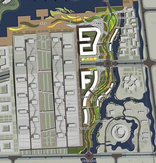 滨水道路景观设计案例资料下载-[江苏]城市滨水道路景观规划设计方案（著名景观公司）
