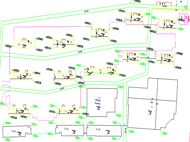 徐州大型住宅项目平面布置图（各阶段）-施工现场临建布置图