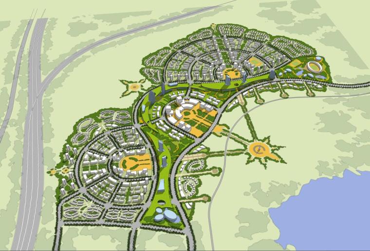 鄂尔多斯市东胜区街灯资料下载-鄂尔多斯市阿镇总体概念规划设计文本PPT（65页）