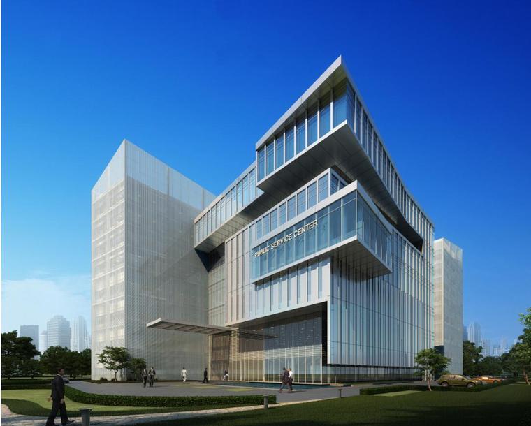 四大中心建筑资料下载-[江西]吉安市四大中心建筑设计方案文本（47页）