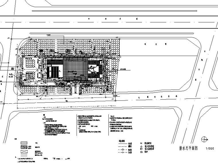 CAD室外消火栓资料下载-河南旅游中心给排水工程施工图（CAD）