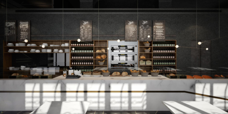 [上海]piu+restaurant室内设计概念方案-效果图4