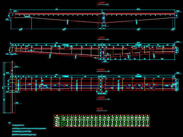 300米的连续梁cad资料下载-[知名大院]单线（37.5+60+37.5）m变高度连续梁30米跨等高度连续梁下穿高铁桥梁图纸189张