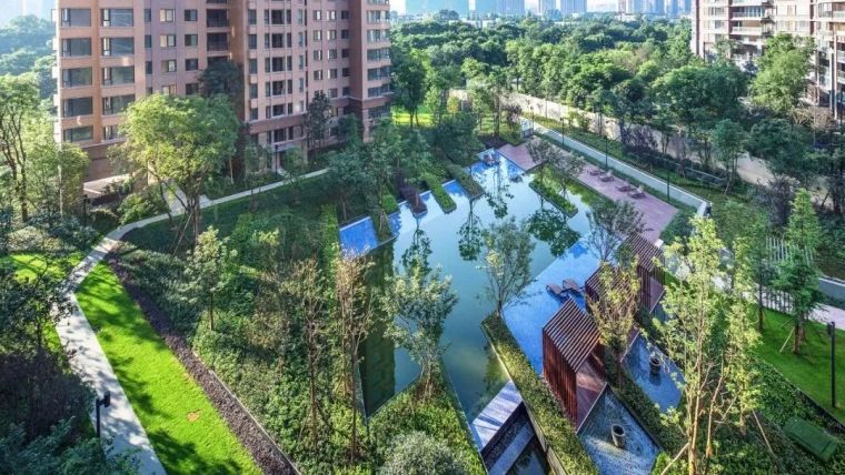杭州卓越蔚蓝领秀资料下载-这才是住得舒服的大区设计！大观园林
