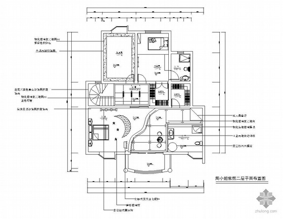 室内水电装修图设计资料下载-别墅室内装修图
