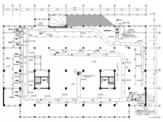 小餐厅设计建筑施工图资料下载-[山东]小高层餐厅综合楼通风系统设计施工图