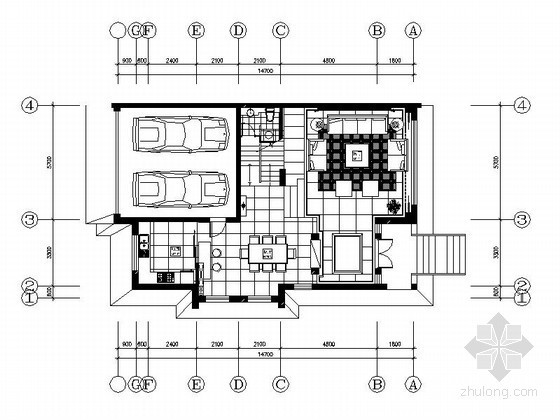 建筑装饰装修全套图纸资料下载-精品四层别墅装修全套图纸