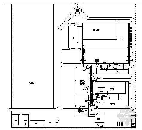 室外热力管井资料下载-某药厂室外热力管网设计图
