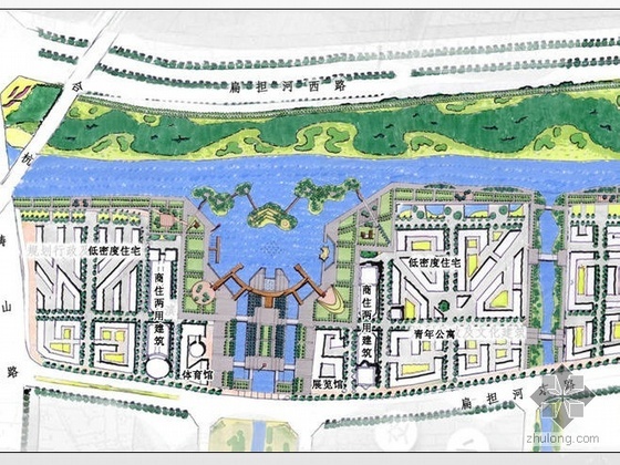 河岸空间设计资料下载-安徽河岸景观设计方案
