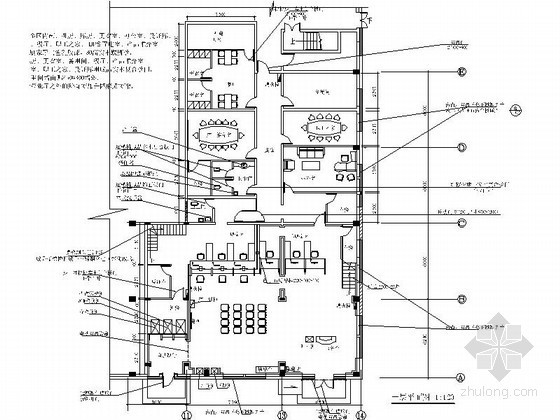 工商银行办公室装修图资料下载-某市郑州路工商银行室内装修图