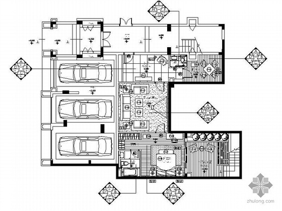 法合别墅样板房设计资料下载-[广州]某双层别墅样板房精装图