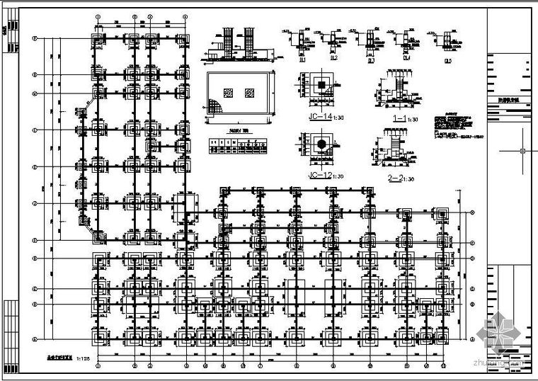 医院建筑构造节点详图资料下载-某医院独立基础节点构造详图