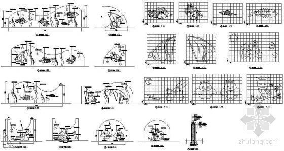 公园景墙设计施工详图资料下载-特色景墙设计详图