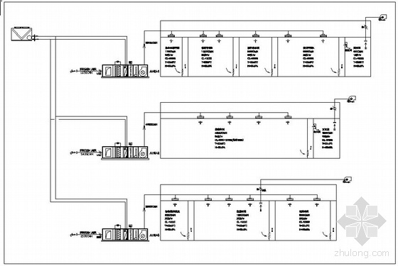 钢结构厂房电气系统图资料下载-净化厂房空调系统图