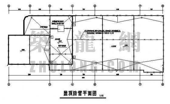 高速配电房接地平面图资料下载-防雷接地平面设计图纸