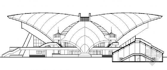 会议馆建筑施工图资料下载-某体育馆建筑施工图