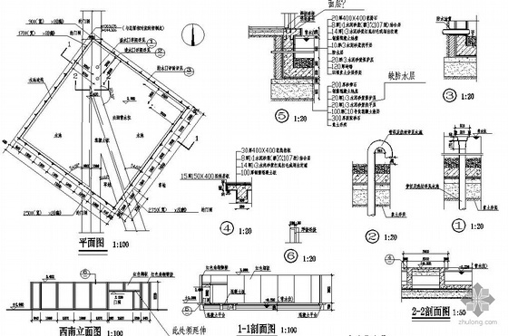 中山公园规划设计施工图- 