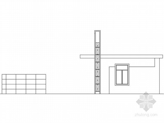 村活动室建筑施工图资料下载-某门卫室建筑施工图