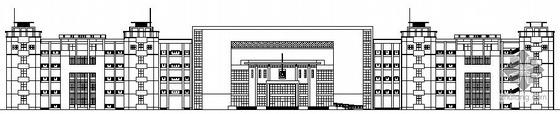 业厂房施工图纸资料下载-某五层教学楼建筑施工图